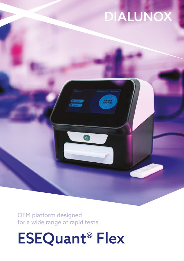 ESEQuant Flex reader for detection if rapid tests